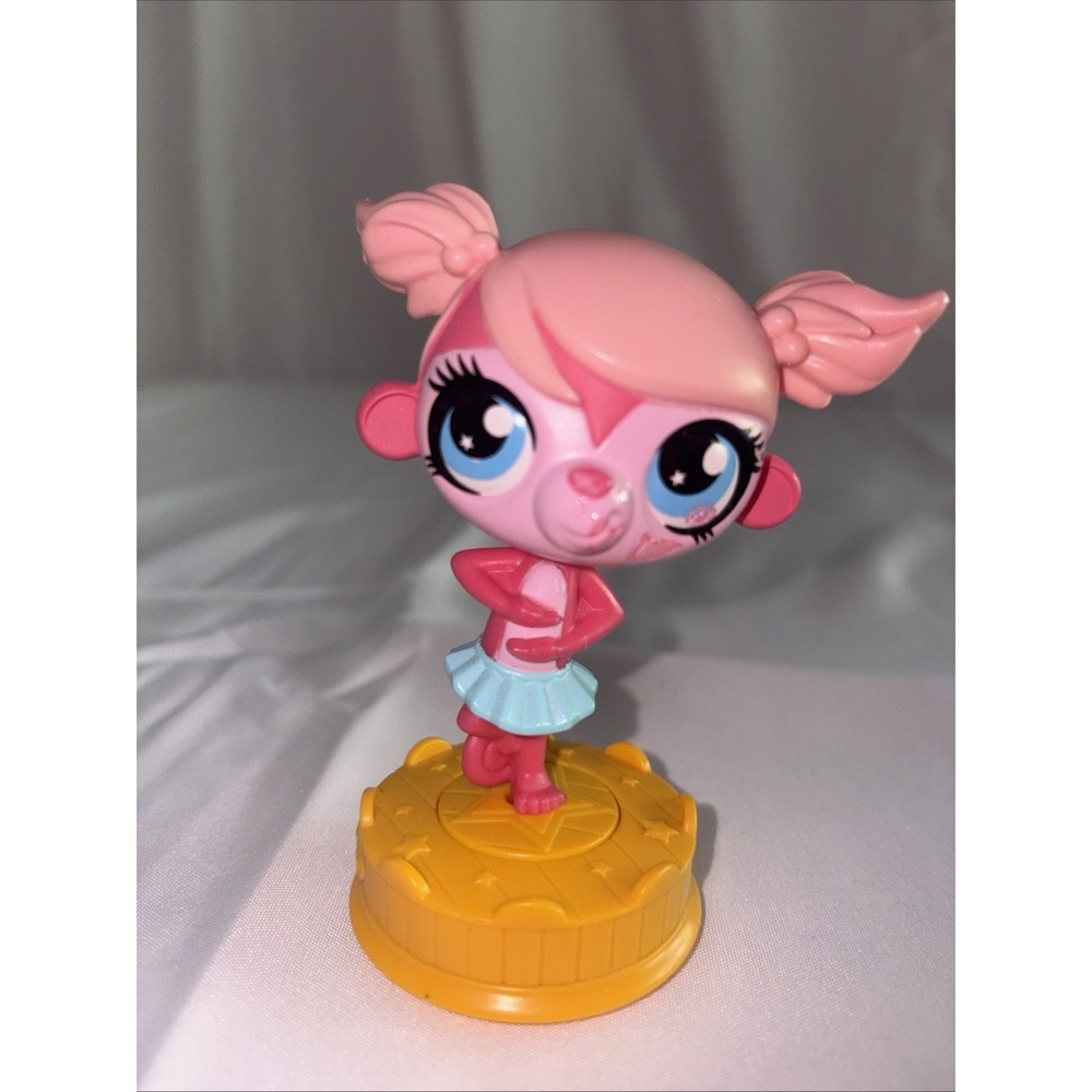 Littlest Pet Shop 6 Minka Mark McDonalds 2012 Toy Pink Monkey MD281
